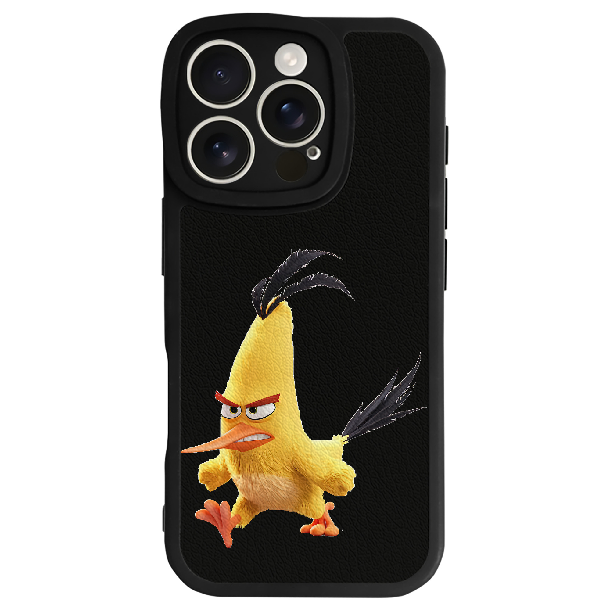 （画像用） Angry Birds アングリーバード 【iPhone 16シリーズ対応】シリコンスマホケース（レザー調） 材質：シリコン